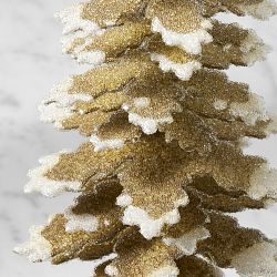 Champagne Shimmer Tabletop Trees