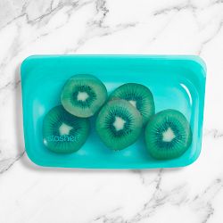 Stasher Reusable Snack Bag, Aqua