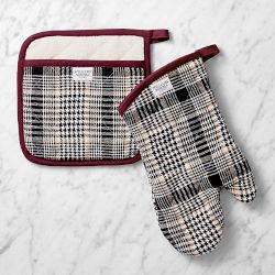 Harley Plaid Oven Mitt & Potholder