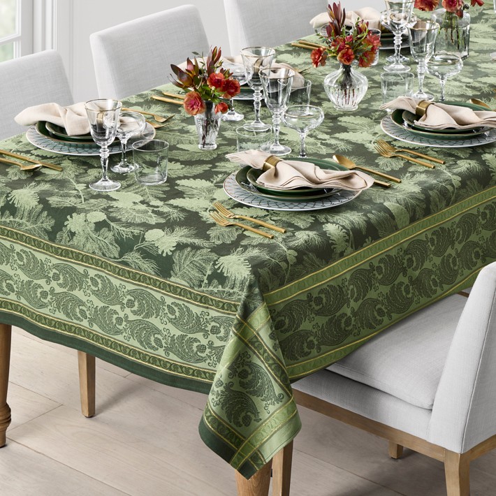 Jacquard Madrid Tablecloth | Williams Sonoma