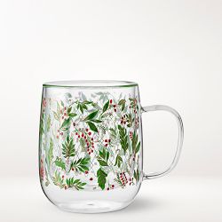 Noel Berry Doublewall Mugs, Set of 2