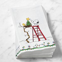 PEANUTS Christmas Guest Towel Napkins, Set of 15
