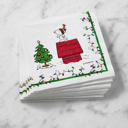 PEANUTS Christmas Cocktail Napkins, Set of 20