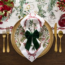 12 Days of Christmas Ribbon Napkin, Set of 4