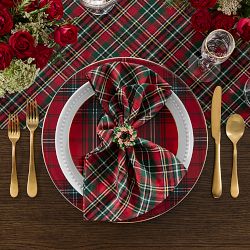Cardinal Tartan Napkins