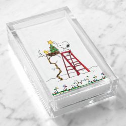 PEANUTS™ x Williams Sonoma Christmas Guest Towel Napkins, Set of 15