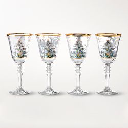 'Twas the Night Before Christmas Wine Glasses, Set of 4