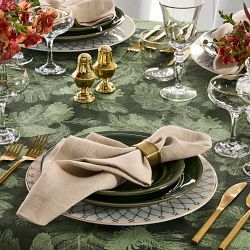 Woodland Pinecone Jacquard Tablecloth