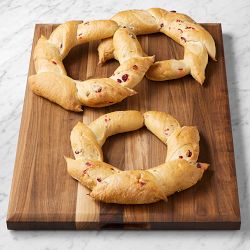 Moulin Boulangerie Cranberry Pain D'Epi Wreaths, Set of 3