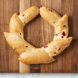 Moulin Boulangerie Cranberry Pain D'Epi Wreaths, Set of 3