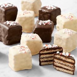 Peppermint Bark Petit Fours