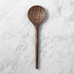 Williams Sonoma Walnut Straining Spoon