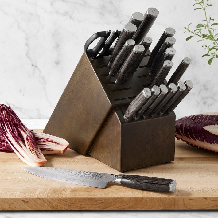 Global Classic 10-Piece Takashi Wooden Knife Block Set | Williams