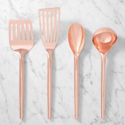 Williams Sonoma Stainless-Steel Copper Extension Utensils, Set of 4