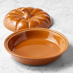 Williams Sonoma Pumpkin Covered Pie Dish