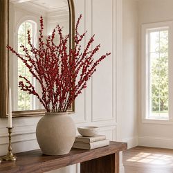 Faux Berry Sprau Branch, 41", Set of 3