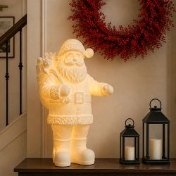 Pre-Lit Santa Decor, 29"