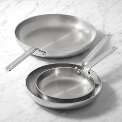 SCANPAN® TSS+ S Stainless-Steel Fry Pan, Set of 3