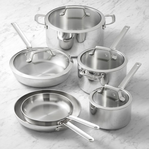 SCANPAN TSS+ S Stainless-Steel 10-Piece Cookware Set Simolary simolary.com