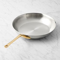 Ruffoni Opus Olivia Hammered Stainless Steel Fry Pan, 12"