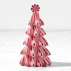 Peppermint Stripe Candy Tabletop Tree, Small