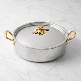 Ruffoni Opus Olivia Hammered Stainless Steel Braiser with Olive Knob, 7-Qt Simolary simolary.com 8