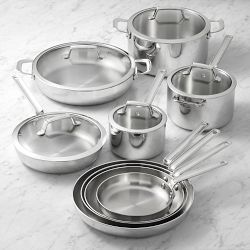 SCANPAN® TSS+ S Stainless-Steel 15-Piece Cookware Set
