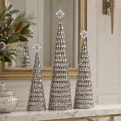 Crystal Star Tabletop Topiaries Set of 3