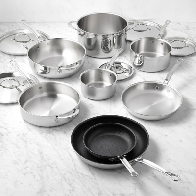 Hestan ProBond Luxe Professional Clad Stainless-Steel Mixed Material 13-Piece Cookware Set Simolary simolary.com 8