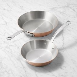 Samuel Groves Copper Fry Pan, Set of 2