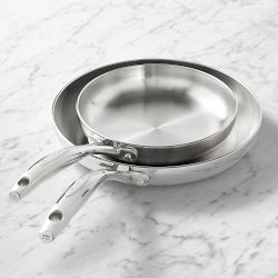 SCANPAN® HaptIQ S Stainless-Steel Fry Pan, Set of 2