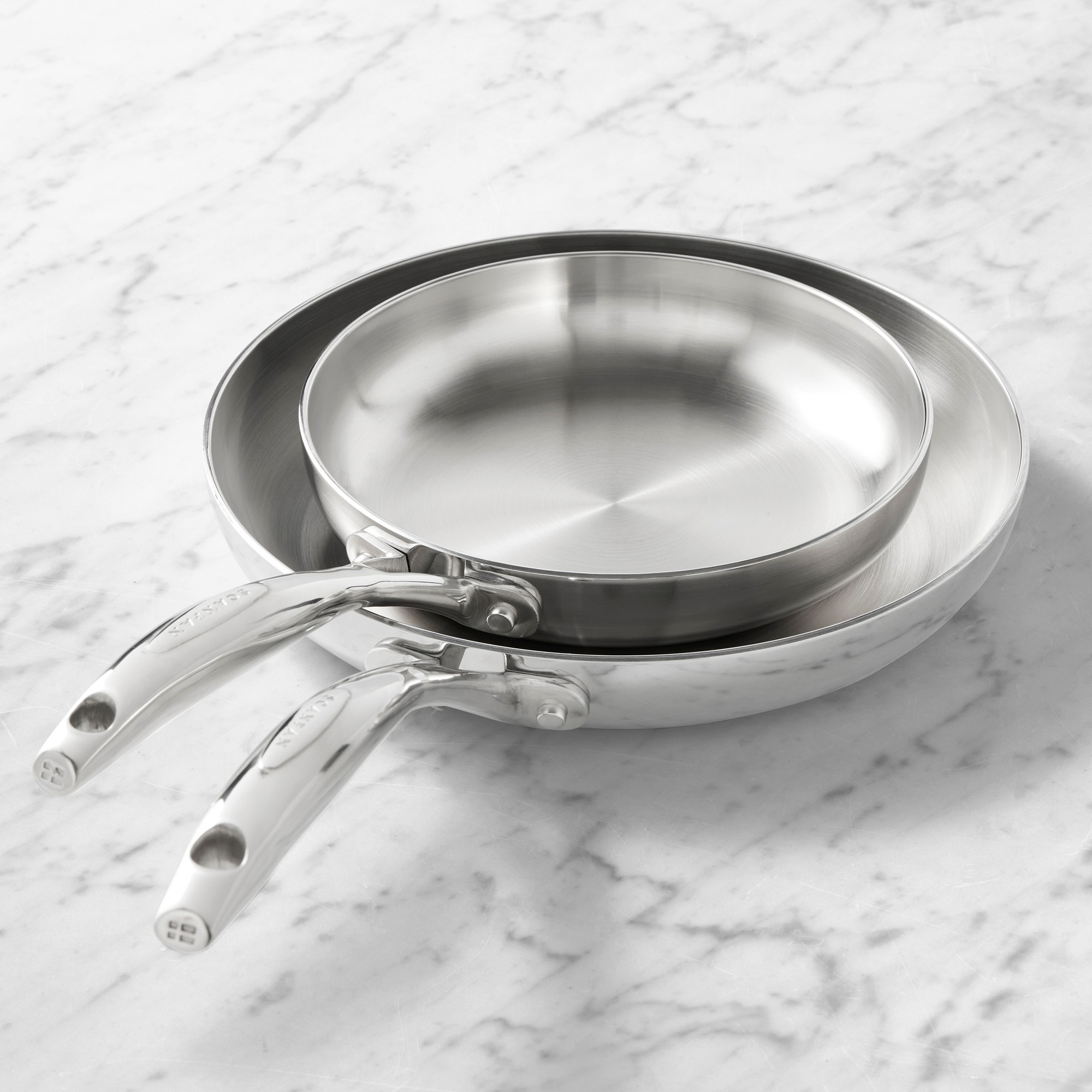SCANPAN HaptIQ S Stainless-Steel Fry Pan, Set of 2 Sansujyuku sansujyuku.com