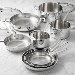 SCANPAN® TSS+ S Stainless-Steel 15-Piece Cookware Set