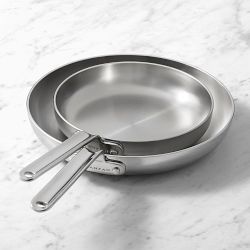 SCANPAN® TSS+ S Stainless-Steel Fry Pan, Set of 2