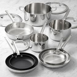 SCANPAN® TSS+ S Stainless-Steel Mixed Material 12-Piece Cookware Set