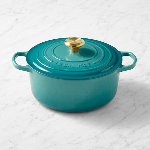 Le Creuset Signature Enameled Cast Iron Round Dutch Oven, 5.5-Qt., Riviera