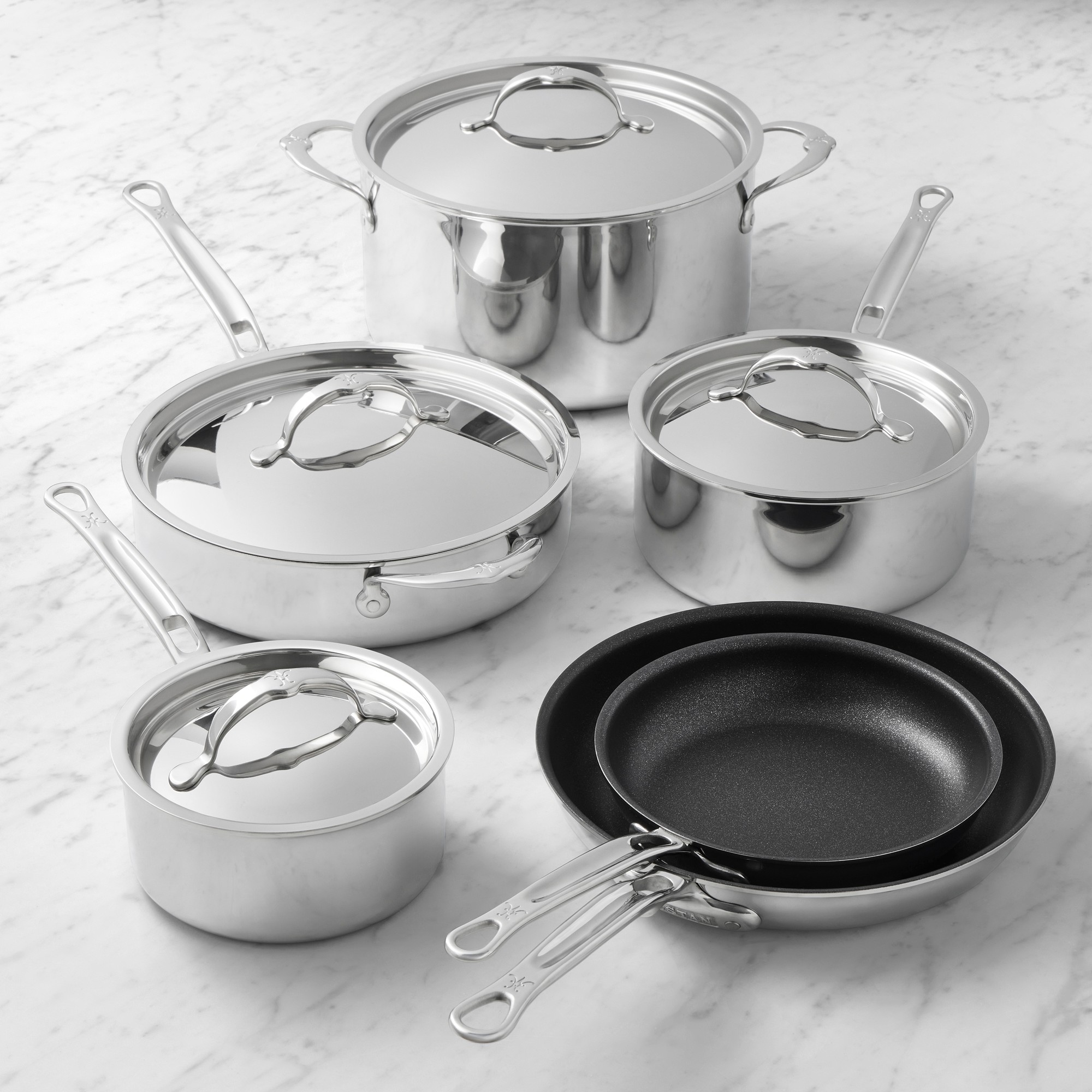 Hestan ProBond Luxe Professional Clad Stainless-Steel TITUM, Nonstick 10-Piece Cookware Set simolary.com 5 Hestan ProBond Luxe Professional Clad Stainless-Steel TITUM, Nonstick 10-Piece Cookware Set Simolary simolary.com 5