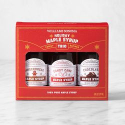 Williams Sonoma Holiday Mini Maple Syrup Gift Set