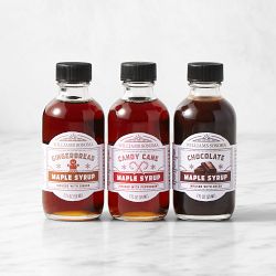 Williams Sonoma Holiday Mini Maple Syrup Gift Set