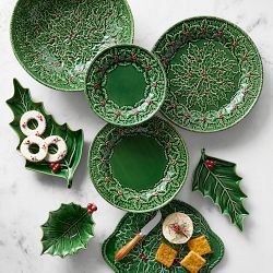 Bordallo Pinheiro Holly Berry Salad Plates
