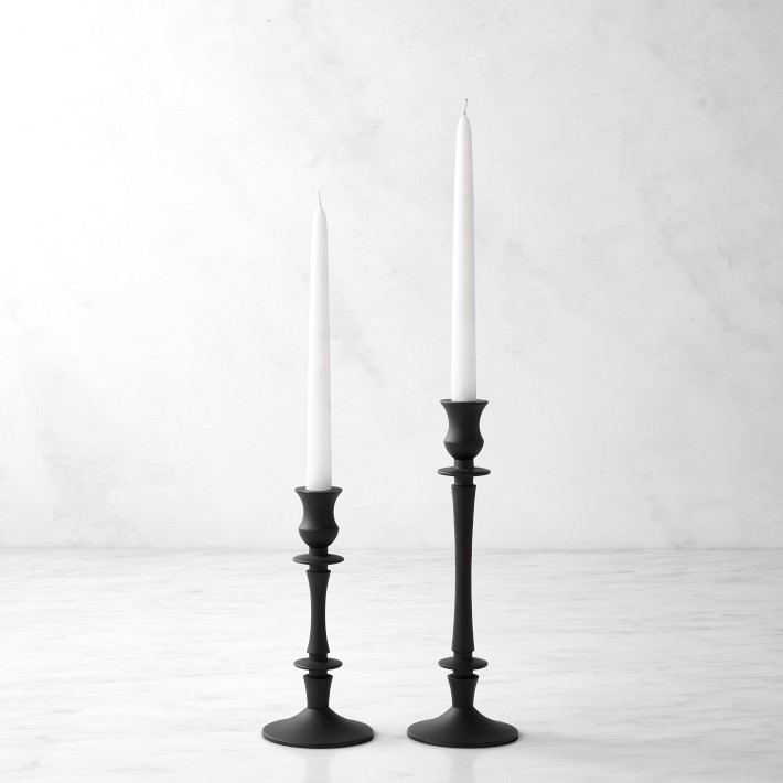 ゴールド金属製トレー 約30cm x 15cm Heirloom Bronze Taper Holders | Williams Sonoma