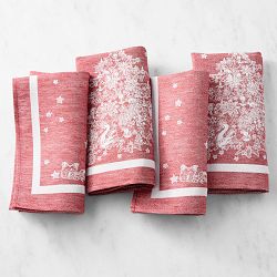 Twas the Night Before Christmas Jacquard Napkins, Set of 4