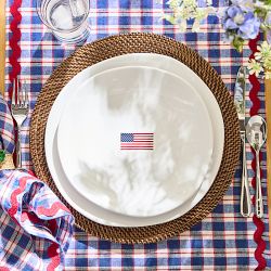 American Flag Salad Plates