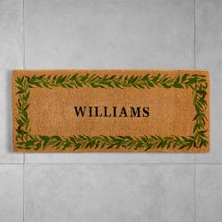 Bay Leaf Coir Personalized Doormat