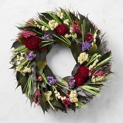 Red Peony Wreath, 20"