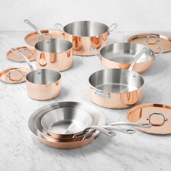 Samuel Groves Copper-Clad 13-Piece Cookware Set | Williams Sonoma