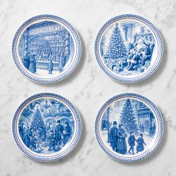 English Floral Holiday Appetizer Plates