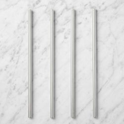 Williams Sonoma Stainless-Steel Straws, Set of 4