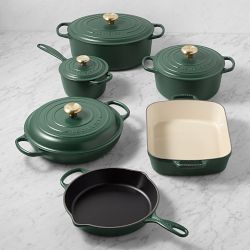 Le Creuset Signature Enameled Cast Iron 10-Piece Cookware Set, Foret