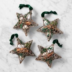 Williams Sonoma Winter Forest Potpourri Ornaments, Set of 4